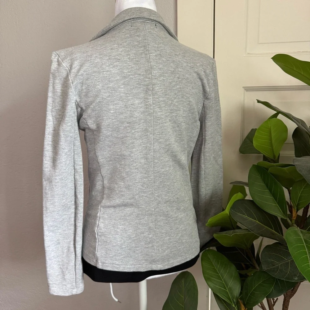 Rachel Zoe Gray Knit Sweater Blazer Jacket Size S Excellent Condition - Picture 4 of 7